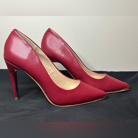 JENN ARDOR Women Pointed Toe Stiletto Heel Pumps Size 8 in Red - Picture 8 of 11